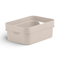 Caixa Organizadora Cc050 Cube Mini Bege Fechado Martiplast Ou