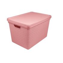 Caixa Organizadora Cesto Juta Decorativo Multiuso 22 Litros