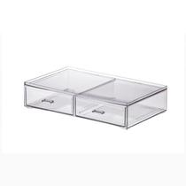 Caixa Organizadora com 2 Gavetas Empilhável Cristal 1093 Caixa Organizadora com 2 Gavetas Empilhável Cristal 1093