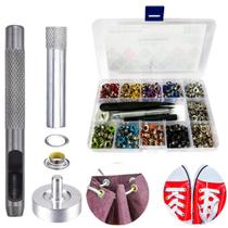 Caixa Organizadora Com 400 Ilhós Nº54 Com Arruelas Coloridos