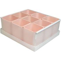 Caixa Organizadora Com 9 Porta Objetos Rosa Claro Dello Caixa Organizadora Com 9 Porta Objetos Rosa Claro Dello