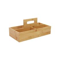 Caixa Organizadora com Alça com 6 Divisórias em Bambu Caixa Organizadora com Alça com 6 Divisórias em Bambu