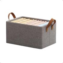 Caixa Organizadora com Alça para Guarda Roupas Tecido Cation Caixa Organizadora com Alça para Guarda Roupas Tecido Cation