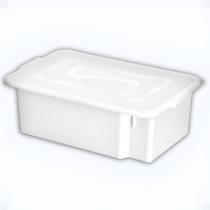 Caixa Organizadora Com Tampa 25L Branca - Rischioto