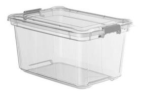 Caixa Organizadora Com Tampa 27l Cristal Plasvale Caixa Organizadora Com Tampa 27l Cristal Plasvale