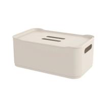 Caixa Organizadora com Tampa Coza Fit Grande 5,6 Litros Light Gray