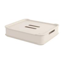 Caixa Organizadora com Tampa Coza Fit Maxi 7,6 Litros Light Gray