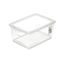 Caixa Organizadora Com Tampa De Plástico Cristal Ordene 7,5L Caixa Organizadora Com Tampa De Plástico Cristal Ordene 7,5L