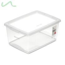 Caixa Organizadora Com Tampa De Plástico Cristal Ordene 7,5L
