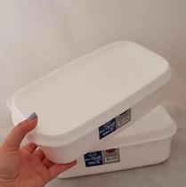 Caixa organizadora com tampa du cheff de cor branca 2litros