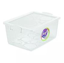 Caixa Organizadora Com Trava 4 Litros Cristal Ordene