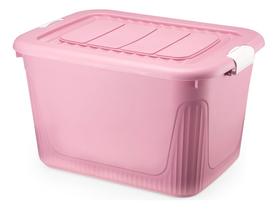 Caixa Organizadora Container 50 Trava/roda Plasnorthon Cinza