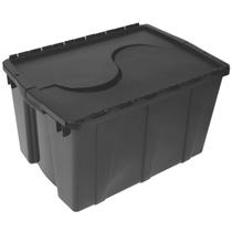 Caixa Organizadora Container Or-08 56 Litros Preto Com Tampa