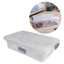 Caixa Organizadora Container Plástica 41cm Transparente