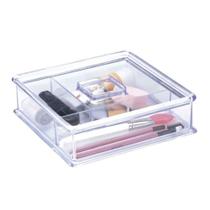 Caixa Organizadora Cristal 3 Divisórias com Tampa - K40 - KEITA