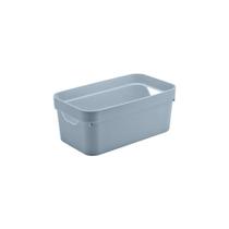 Caixa Organizadora Cube 5,3L E 10,5L - Azul Glacial E Chumbo