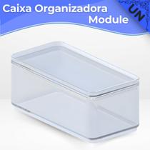 Caixa Organizadora de Acrílico Retangular Transparente Module B1 - Paramount - Pote Organizador Caixa Organizadora de Acrílico Retangular Transparente Module B1 - Paramount - Pote Organizador