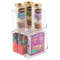 Caixa organizadora de armazenamento MDesign Ligne Collection, pacote com 2 unidades, transparente