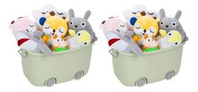 Caixa Organizadora De Brinquedo De Pelúcia 50 L Multiuso - Tibaby Caixa Organizadora De Brinquedo De Pelúcia 50 L Multiuso - Tibaby