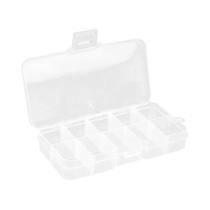 Caixa Organizadora De Equipamento De Pesca De Plástico Transparente 10 15 24 Grades De Armazenamento