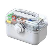 Caixa Organizadora De Medicamentos Familiar De Grande Capacidade, Kit De Primeiros Socorros Portátil Caixa Organizadora De Medicamentos Familiar De Grande Capacidade, Kit De Primeiros Socorros Portátil
