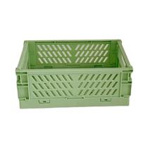 Caixa Organizadora De Mesa Mini Dobrável Em Plástico, Cesta De Armazenamento De Material Escolar Que