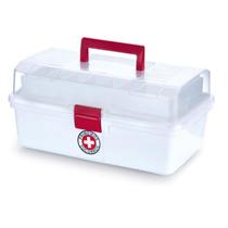 Caixa organizadora de primeiros socorros hospital ambulatório 11 ltrs c/ alça mega box ps