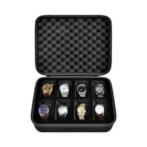 Caixa Organizadora De Relógios Masculina Com 8 Compartimentos Para Relógios De Pulso E Smartwatches Caixa Organizadora De Relógios Masculina Com 8 Compartimentos Para Relógios De Pulso E Smartwatches