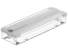 Caixa Organizadora de Rolos com Tampa Ou Clear Branca Caixa Organizadora de Rolos com Tampa Ou Clear Branca