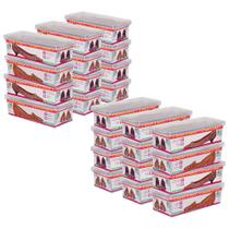 Caixa Organizadora De Sapatos Tênis Ordene Média Kit C/ 24