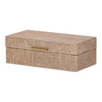 Caixa Organizadora Decorativa Em MDF Com Revestimento Em Veludo E Tampa Design Moderno E Elegante