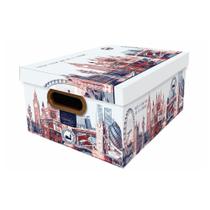 Caixa Organizadora Dello Mundi Londres Média 2183 Caixa Organizadora Dello Mundi Londres Média 2183