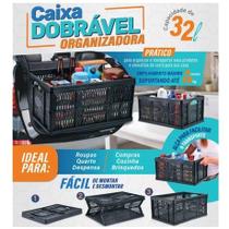 Caixa Organizadora Desmontavel Dobrável Cesto Agrícola Armario Compras Brinquedos Roupas Mudanças