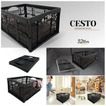 Caixa Organizadora Desmontavel Dobrável Cesto Agrícola Armario Compras Brinquedos Roupas Mudanças