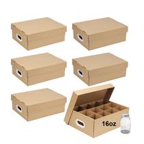 Caixa Organizadora DIICCYO para 12 Potes Mason 42x32x15cm Caixa Organizadora DIICCYO para 12 Potes Mason 42x32x15cm