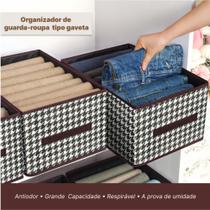 Caixa Organizadora Dobrável em Tecido e PVC Para Roupas e Objetos (CX-02) - Casa Total Decor