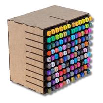 Caixa Organizadora Empilhável Ideal Para Canetas Touch - 18 Divisórias