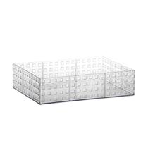 Caixa Organizadora Empilhável Quadratta Cristal 32X23X8 Cm Paramount