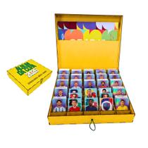Caixa Organizadora Figurinhas Porta Álbum Copa 2026 MDF Amarela Seleção Caixa Organizadora Figurinhas Porta Álbum Copa 2026 MDF Amarela Seleção