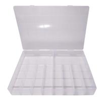 Caixa Organizadora Grande 34 Divisória Transparente Plástico Box Estojo Pesca Costura Multiuso Resistente Retangular Tam - Paramount Plásticos