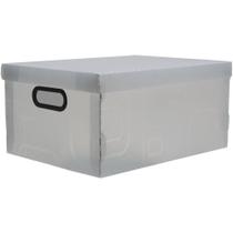 Caixa Organizadora Grande 42X31X20CM Cristal - 26 Litros