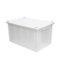 Caixa Organizadora Grande 61 Litros 32x39x62cm - Branca - Bolivar Plásticos