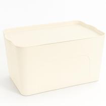 Caixa Organizadora Grande Alta 24L Off White Unidade