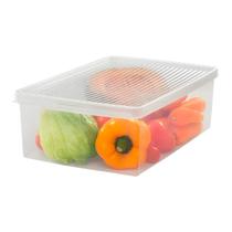 Caixa Organizadora Grande para Frutas Verduras Legumes Saladas Transparente