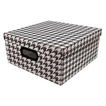 Caixa Organizadora Grande Pied de Poule Dello Caixa Organizadora Grande Pied de Poule Dello