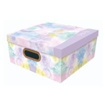 Caixa organizadora grande Tie Dye - sunny day lilás - 2221.01 - Dello Caixa organizadora grande Tie Dye - sunny day lilás - 2221.01 - Dello