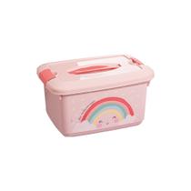 Caixa Organizadora Infantil C/ Alça E Trava 5,2 Lts Plasútil