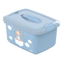 Caixa Organizadora Infantil Com Alça Decorada 5,2 L Menino Baby Plasútil