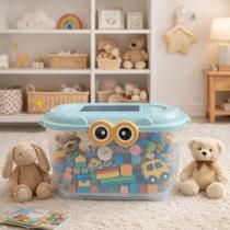Caixa Organizadora Infantil Mini Lousa Brinquedos Resistente
