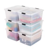 Caixa Organizadora IRIS USA 6 Unidades 30 L com Tampa de Encaixe Caixa Organizadora IRIS USA 6 Unidades 30 L com Tampa de Encaixe